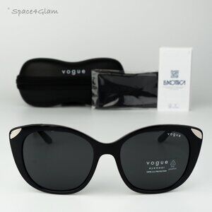 Vogue Women Sunglasses Black Dark Grey Cat Eye VO5457S W44/87 BRAND NEW